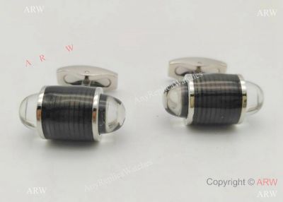 AAA Grade Fake Mont Blanc Urban Walker Cufflinks Black Carbon